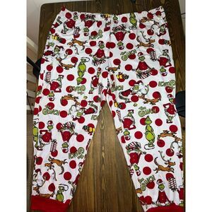 DR SEUSS THE GRINCH PANTS Only SLEEPWEAR PAJAMA  MERRY GRINCHMAS SZ XXXL 3XL